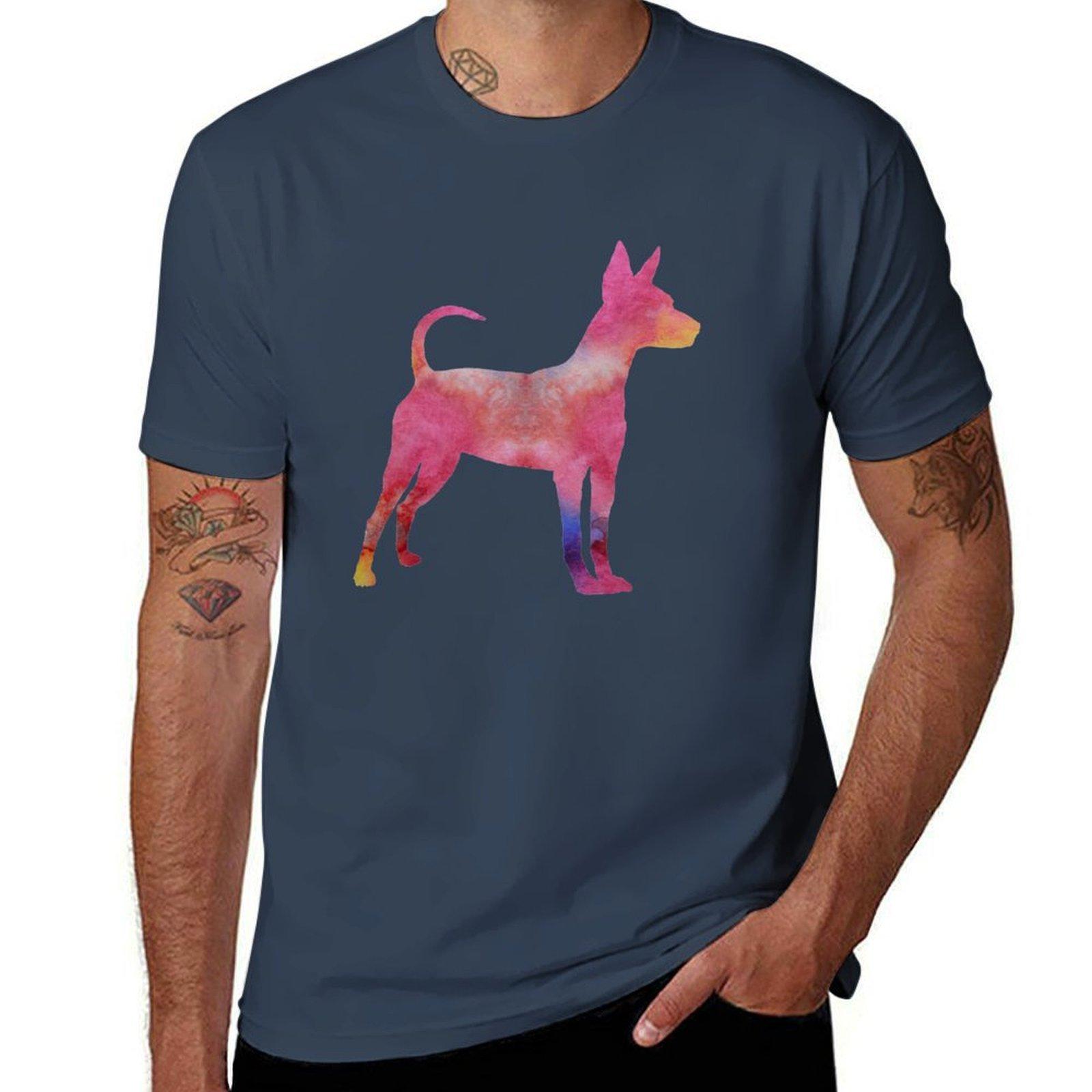 Футболка с пинчером printed t shirts for man man t shirts for men T-Shirt S