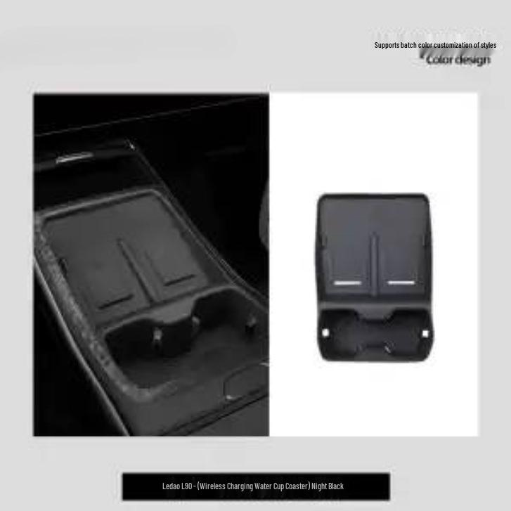 L90 Wireless Charging Coaster - Original Car Color Silicone Cup Holder Pad