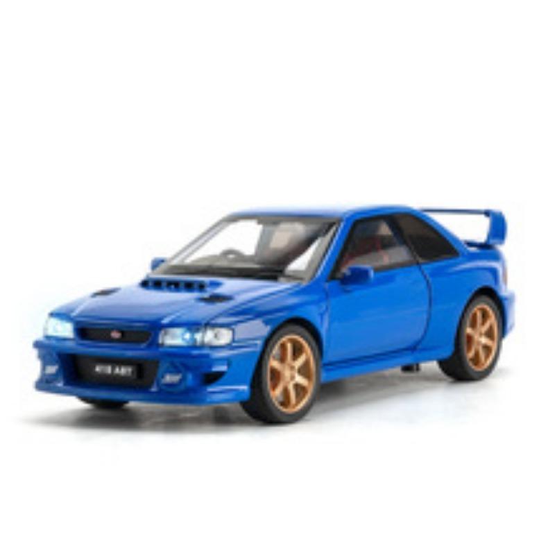 

1/32 Subaru Impreza WRX STI литая металлическая модель автомобиля подарочная игрушка для детей и взрослых 1/32-Size:14.5*6.5*4.5cm синий