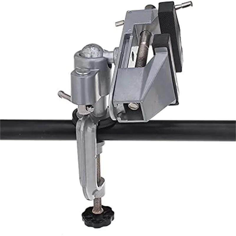 Multifunctional Aluminum Alloy Rotary Bench Vise Electric Drill Bench Vice Mini Grinder Angle Grinder Universal Support