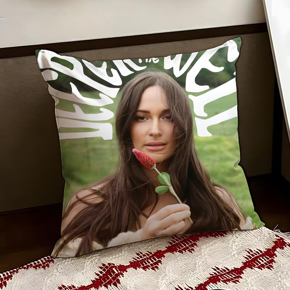 KKacey Musgraves Singer Cushion Cover Reversible Soft Durable Pillow Cover Home Car MultiScene Use for Daily Comfort