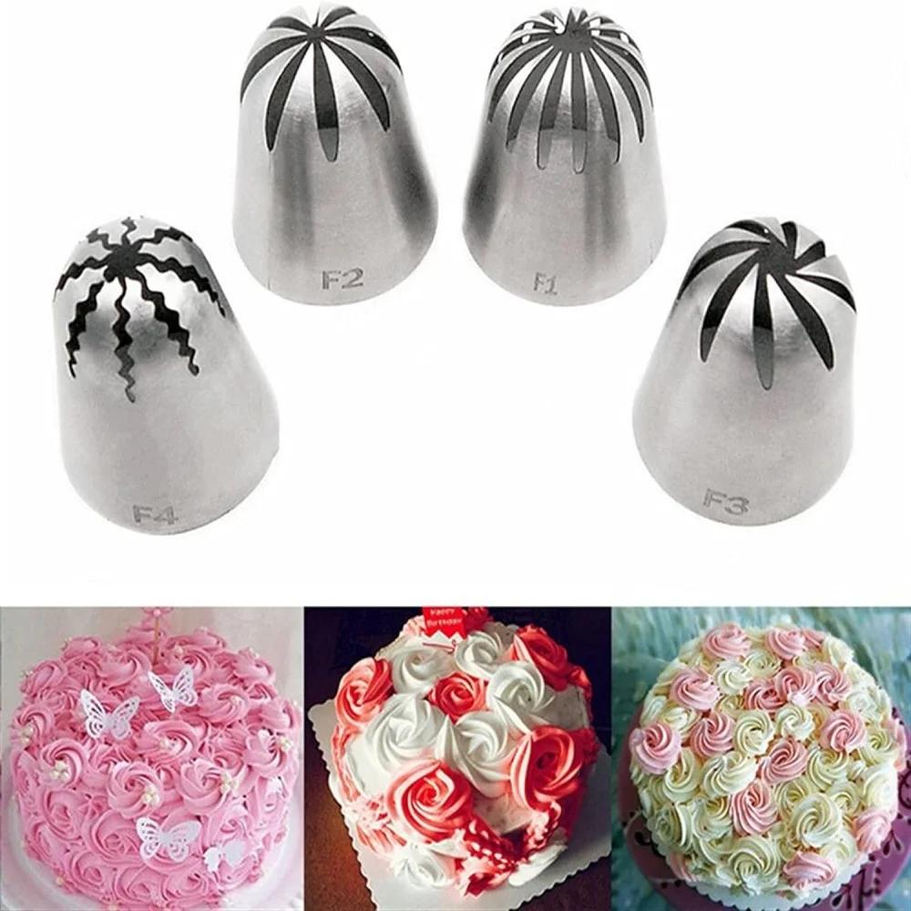 Russian Pastry Nozzles Set Stainless Steel Ball Pastry Nozzles Icing Piping Nozzle Tips Confectionery Cake Decoration Tools