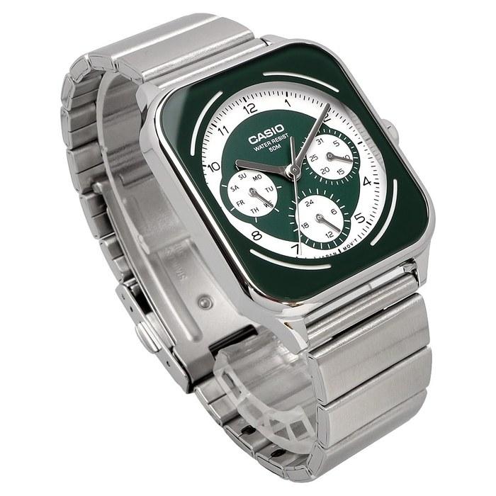 Casio Standard Round Rectangle 24-Hour Multifunction Analog Men's Watch MTP-M307D-3BV Green