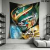 Power Rangers Ultimate Teamup Tapestry Wallmounted Background Cloth Soft Atmospheric Background Cloth Work Of Art