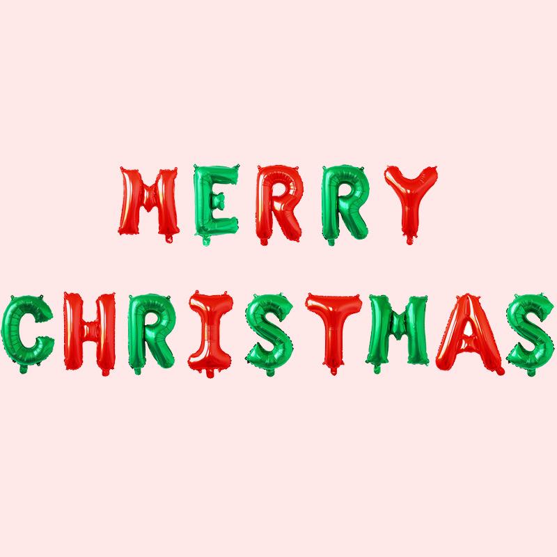 Christmas Balloons Special-Shaped Aluminum Film Balloons Santa Claus Merry Christmas Arrangements Christmas Eve Decorations