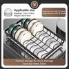 2-Tier Kitchen Dish Rack Rustproof Dish Drainer New Kitchen Countertop Organizer  Kitchen Use