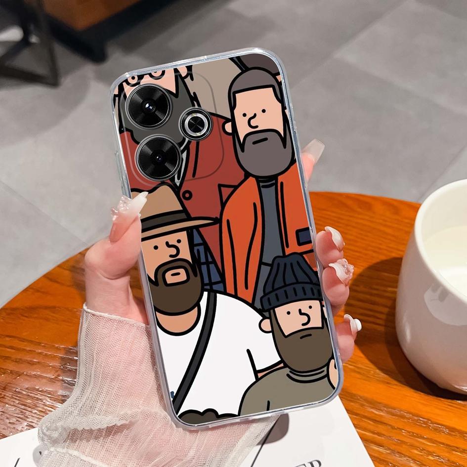 Populární pouzdro s graffiti motýlem pro Xiaomi Redmi 13 13C 14C A3 Note 13 Pro K70E K60 Ultra Nový kryt Měkký silikonový Ochrana proti pádu Průhledné pouzdra na telefon pro Redmi