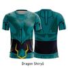 T-shirt da uomo estiva girocollo con stampa 3D