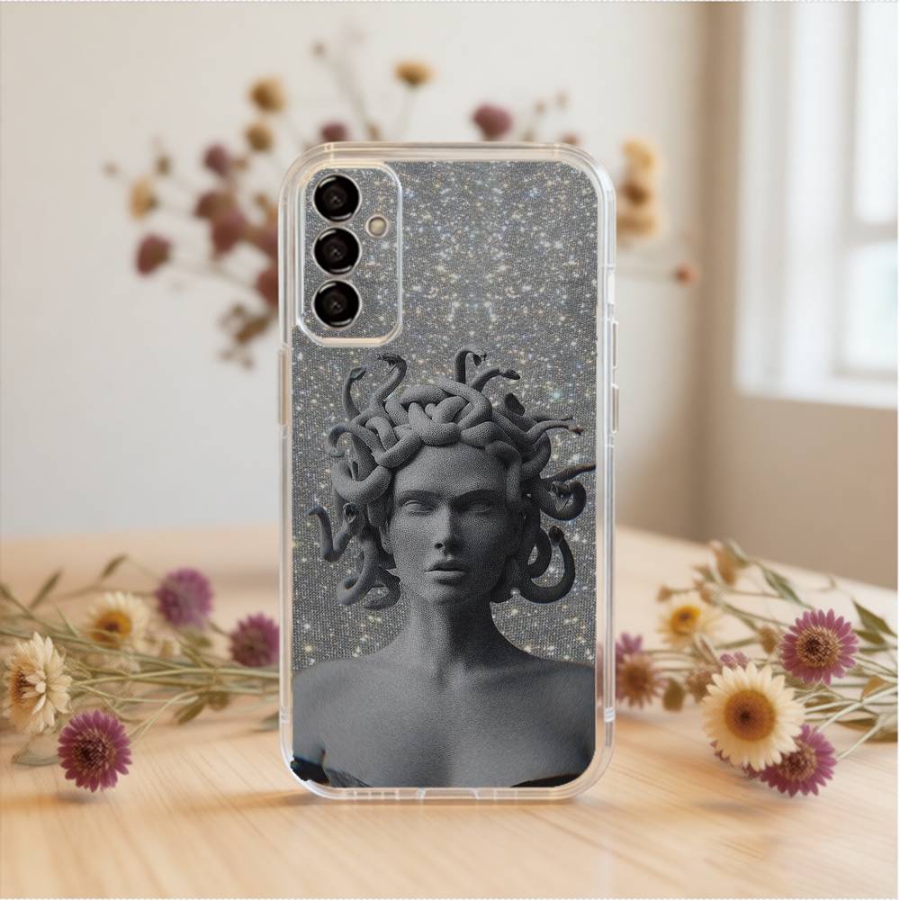 Medusa Greek Mythology Phone Case For SamsungA10,12,20,21S,30,31,40,50,51,52,70,71 Transparent Cover Samsung a12