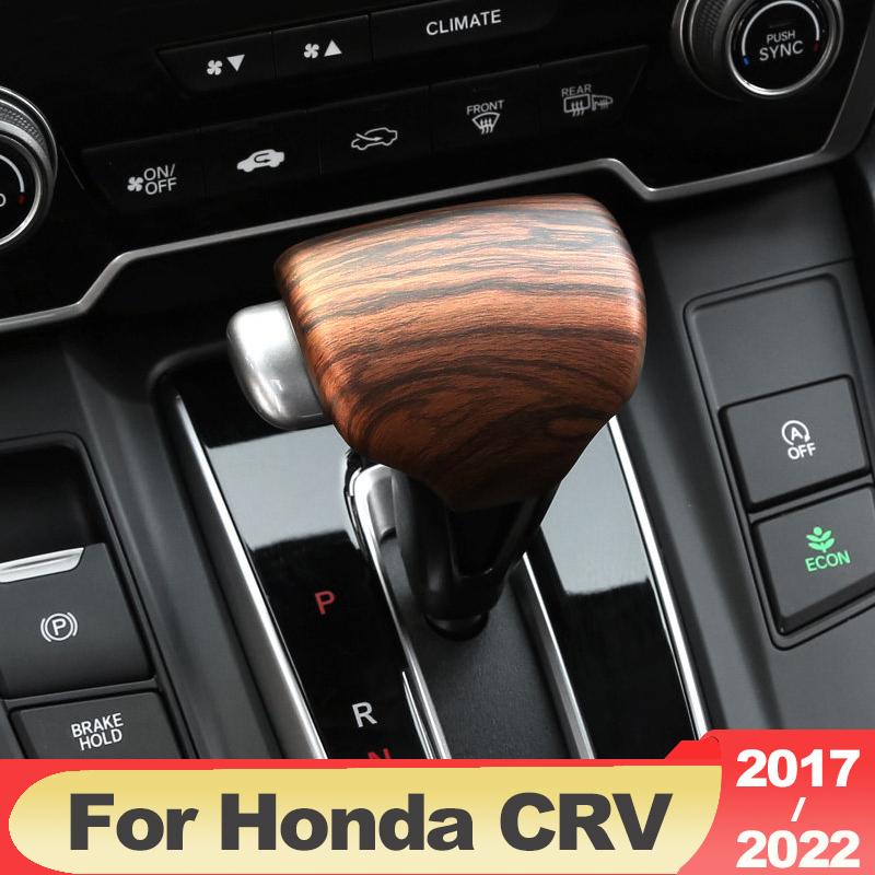 Carbon faser Auto Getriebe Kopf Schaltknauf Abdeckung Getriebe Shift Griff Trim Aufkleber Für Honda crv CR-V 2017- 2022 zubehör