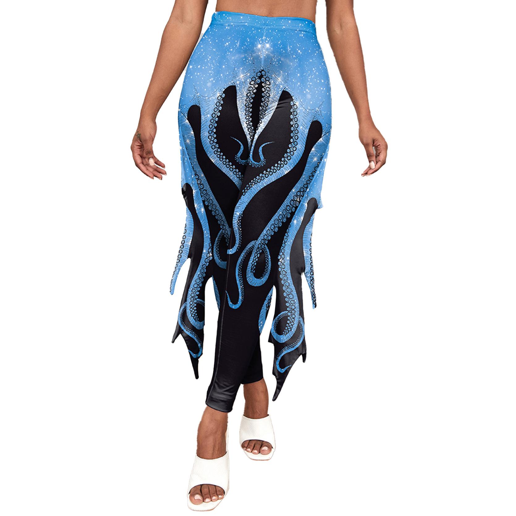 

Вузькі легінси для дівчини, легінси з лускою русалки, штани, нарядні сукні, штани-олівець із високою талією, рольова гра L