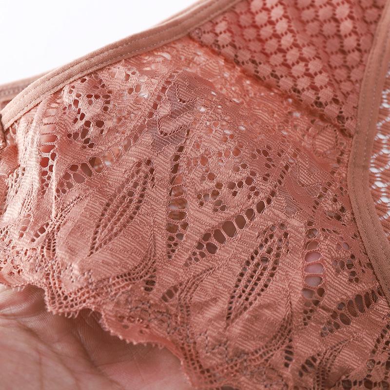 New Panties Women Lace Underwear Sexy Low-Waist G String Thong Transparent Hollow Out Briefs Solid Soft Female Lingerie
