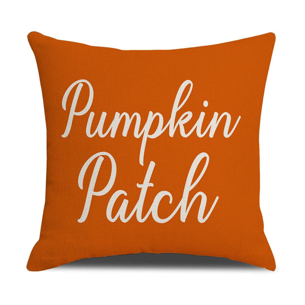 Colorful English Letters Autumn Linen Pillow Covers Home Furnishings Modern Simple Sofa Cushions