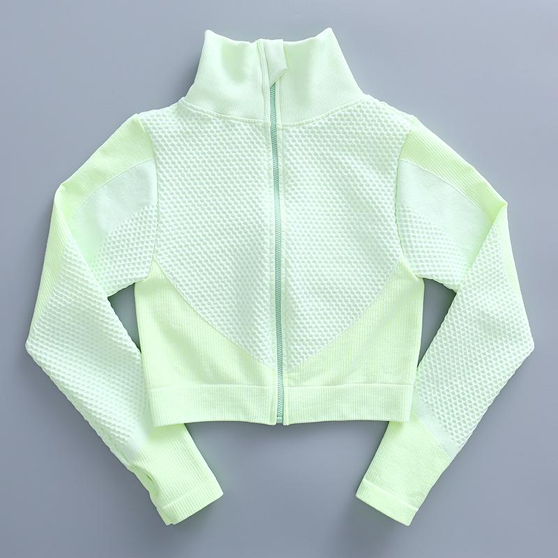 Plus Size Zipper Yoga Set: European/American Autumn/Winter Long Sleeve Fitness & Running Sportswear for Women
