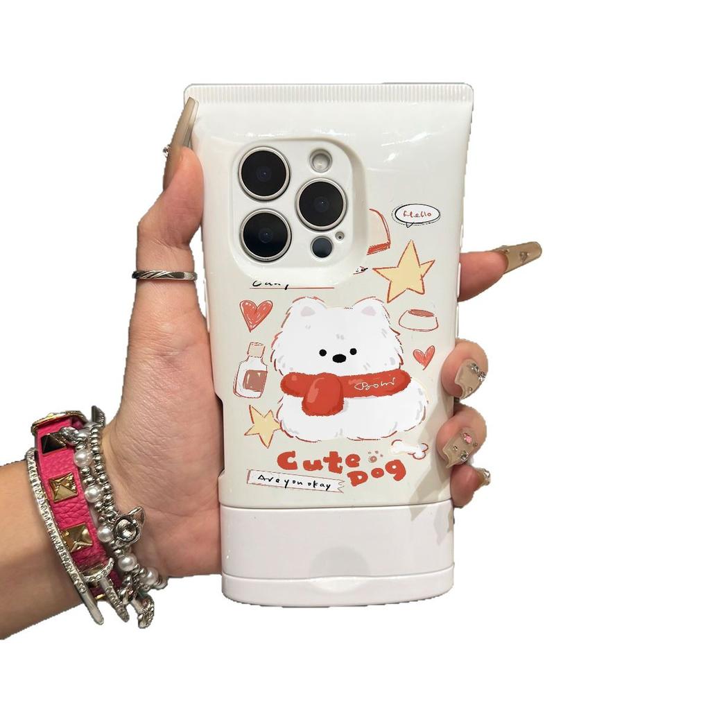 Facial Cleanser Mobile Phone Case Half Pack for Iphone14ins Four Corners Anti-fall Mobile Phone Case Trendy Creativity