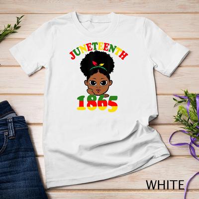 Juneteenth Celebrating 1865 Cute Black Girls Unisex T-Shirt Mens Womens Tees Top