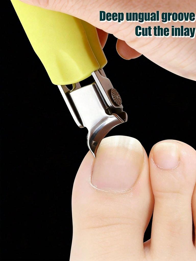 High Precision Wide Angle Nail Clippers, Professional Thick Nail Trimmer And Edge Cutter, For Ingrown Nail And Nail Groove Inflammation