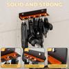 Walls Mounted Pneumatic Tool Holder with Sliding Lock for Secure Storage Heavy Metals 5 Slot Rusts Proof