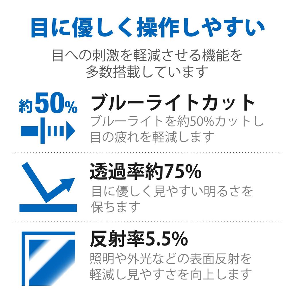 ELECOM Privacy Filter, Anti-Peep Filter for Panasonic Let's Note CF-SV/CF-SZ 12.1-inch, Anti-Reflective, Antibacterial, Blue Light Filter, EF-PFKP02