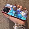 Ganyu Genshin Impact Phone Case For IPhone 17 16 15 14 13 12 11 Plus Pro Max Multicolor Aurora Laser Shockproof Funda Cover