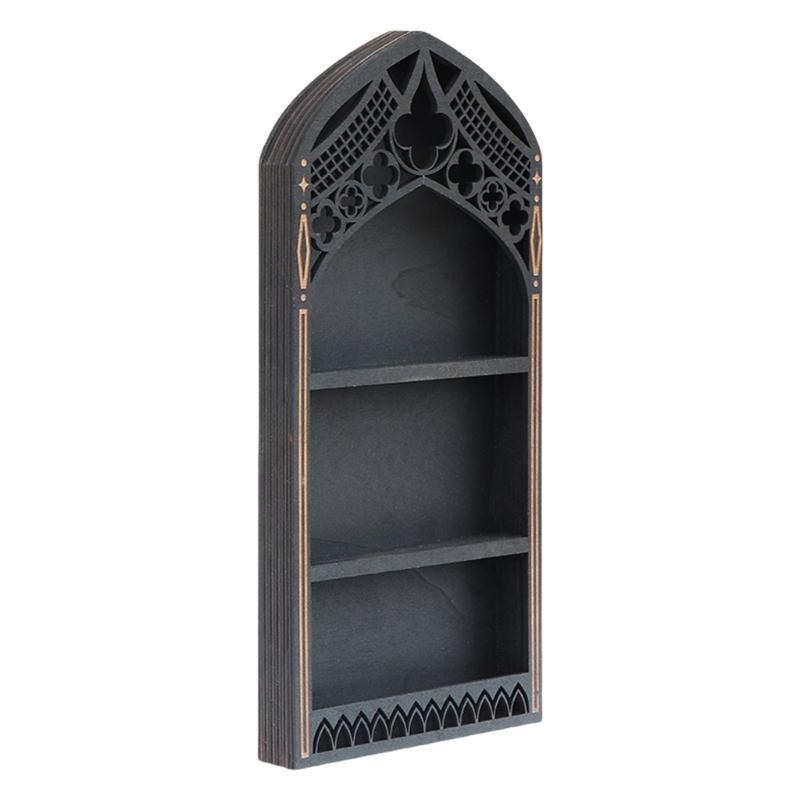 Elegant Multi Tiers French Shelf For Organizing And Decorating Boutique Aesthetic Agates Organizers Gothic Window