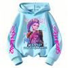 Children's KPOP Huntrix Rumi Pattern Sweatshirt Cartoon Character Printed Casual Long Sleeve Boys' and Girls' Hoodies