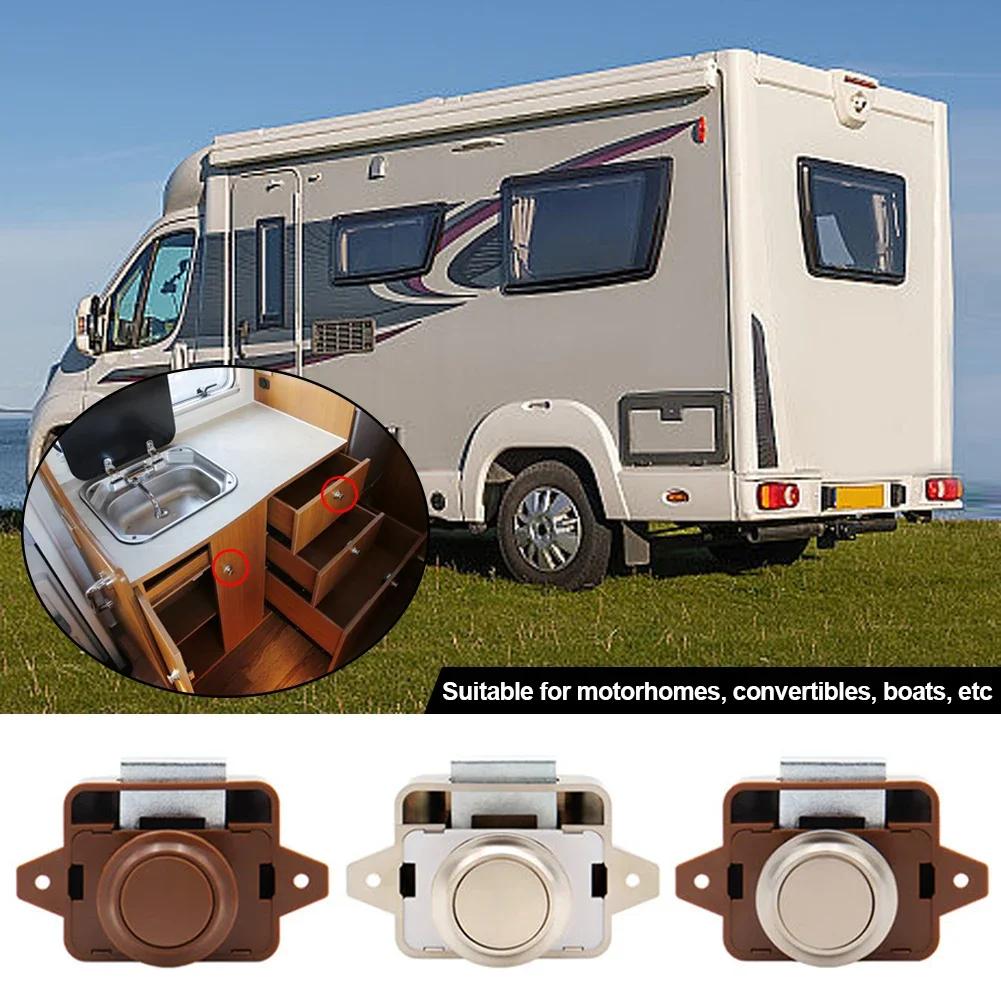 Schlüssellose RV-Schrankschlösser, Schranktürverschlüsse, Schubladenschlösser, schlüsselloser Knopf aus Zinklegierung für Wohnmobile, Wohnmobile, Wohnwagen