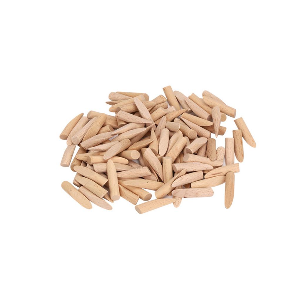 100Pcs Inclined Hole Plug Woodworking Drilling Plugs Wood Oblique Plugs Carpentry Locators Plugs Carpentry Wood Plugs