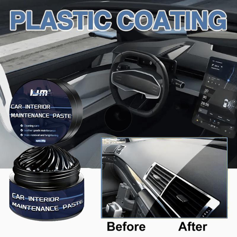 Automotive Interior Repair Kit - Gloss Enhancer and Scratch Repair for Vehicles, Household Plastics and Imitation Leather