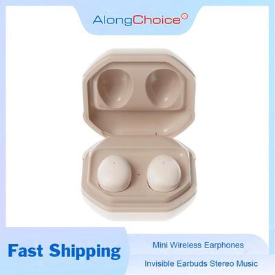 Invisible Earbuds Wireless Smallest Lightest TWS Noise Cancelling Ear Buds Bluetooth 5.3 Hidden Headphones for Works Sports