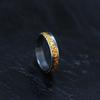 Adjustable Open Ring Men Women Sterling Geometric Design With Wing Motif Vintage Minimalist Luxury Jewelry