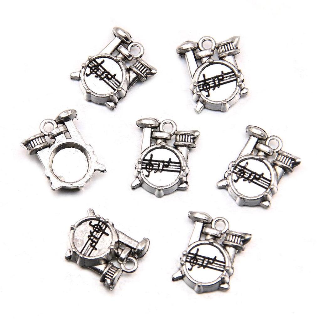 Retro Multi-Instrument Antique Silver Pendant Handmade Necklace Bracelet – Creative Accessories Boutique