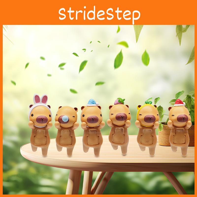 Cartoon Frog Cute Rabbit Headband Sleeping Cap Capybara Model Ornament Figurine