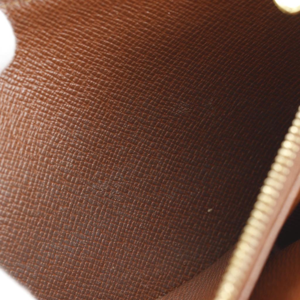 LOUIS VUITTON Pochette Porto Monnet Credit Purse M61725 Brown Monogram canvas Women Used