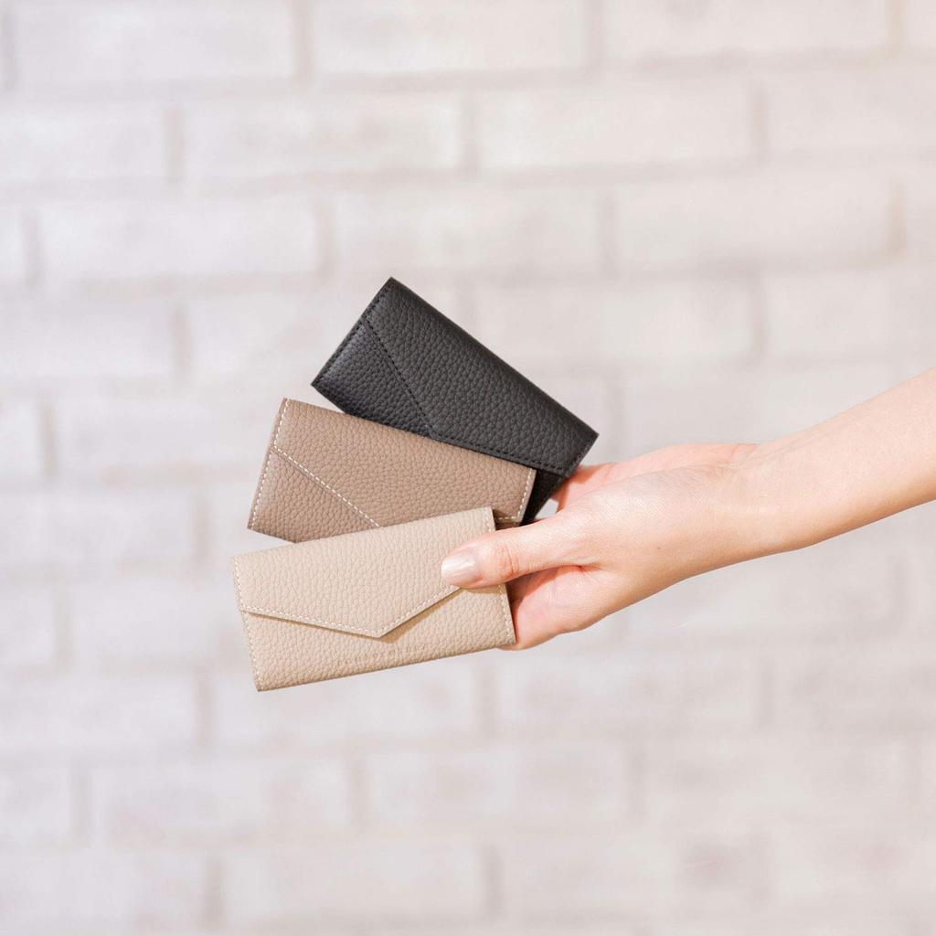 BONAVENTURA Slim Key Case [Greige X Yellow] BKCT1-GGYE