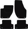 Black Velour Floor Mats For: Volvo V40 II Station Wagon, Cross Country (2012-)
