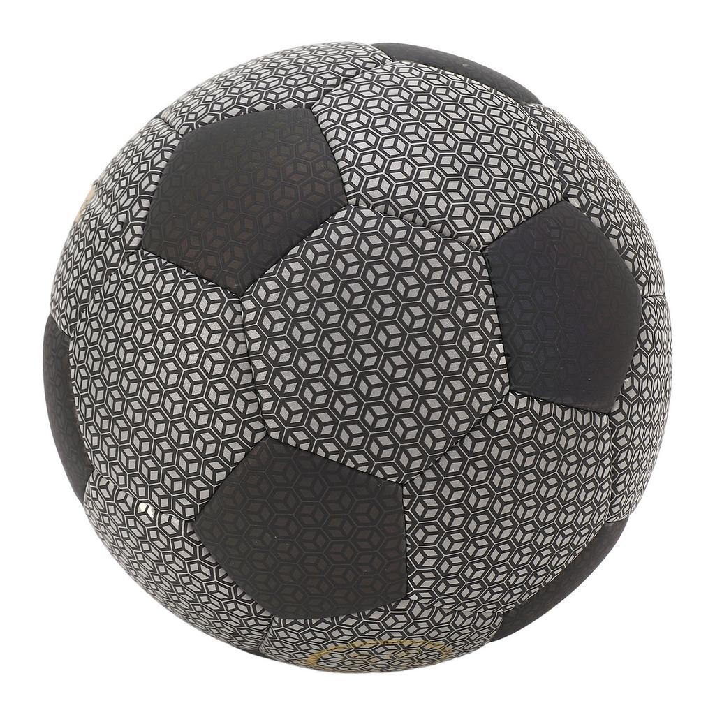 Luminous Glowing Football Holographic Reflective PU Machine Stitched Night Glowing Soccer Ball for Night Game