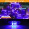 Biqing 4pcs Side Marker Lamp Blue 24v,Truck Marker Lamp LED,Suitable for Truck/Pickup/Caravan/RV/Bus/Boat