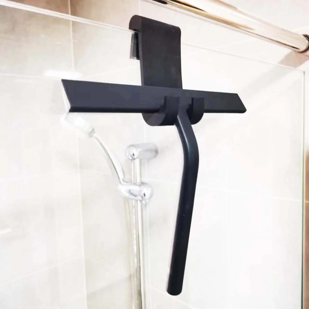 Shower Squeegee Window Glass Wiper Silicone Scraper Cleaner Brush Long Handle Bathroom Mirror Wiper Scraper Cleaning Accessories