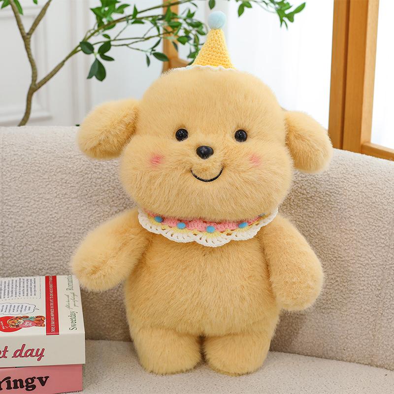 Süßes Samt Haustier Milchhund Pier Pier Plüschtier Puppe Stoffpuppe Kinder Ziehen Kleiner Golden Retriever Puppe