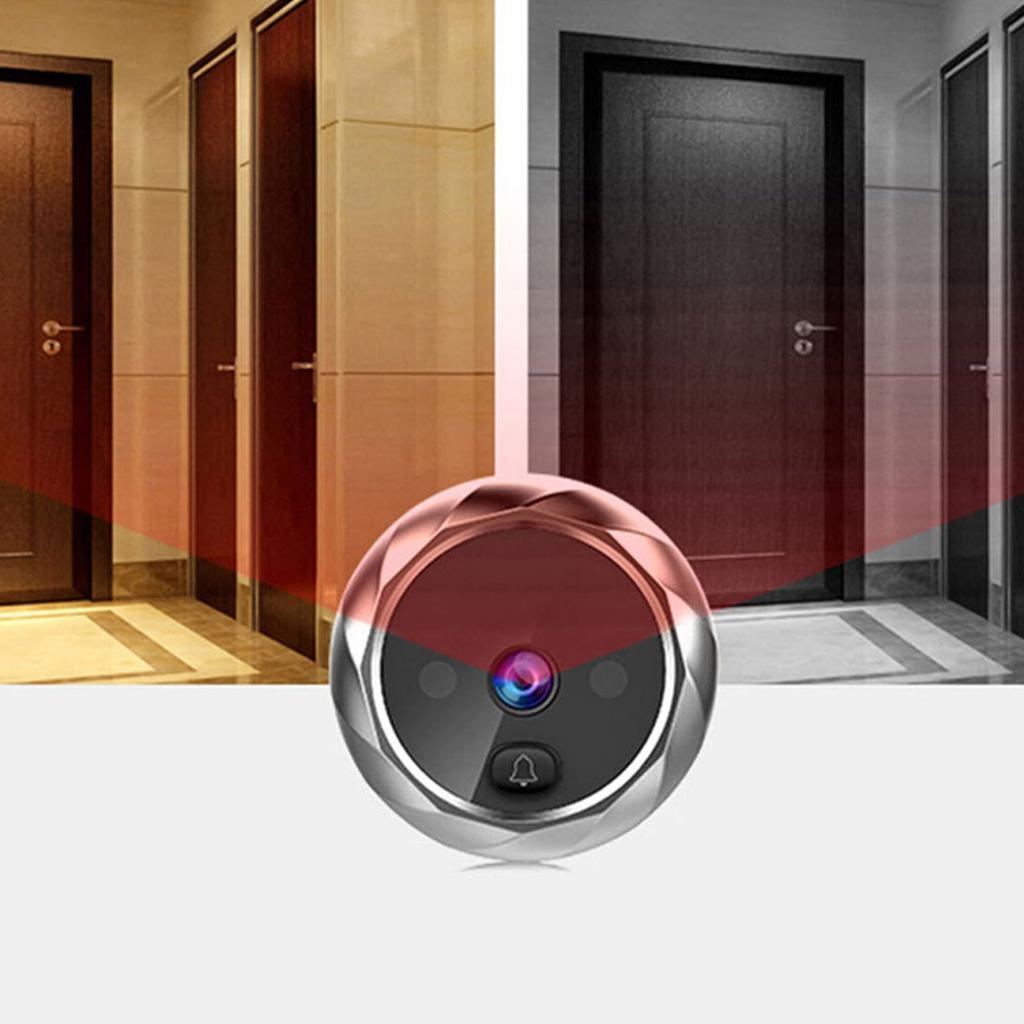 Visual Door Viewer Door Smart Peephole Camera Doorbell with 2.8 Inch LCD Display Infrared Night Visual Photo Taking for Home Security