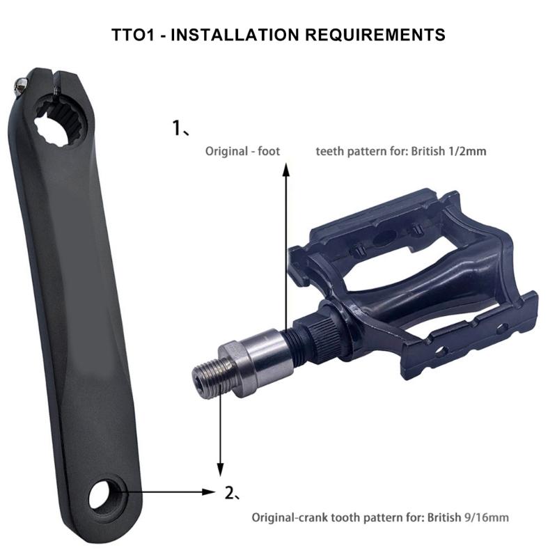 2pcs Solid Bike Pedals Thread Converter Stainless Steel Hubs Convert Accessories for Enhancing Cycling Experience