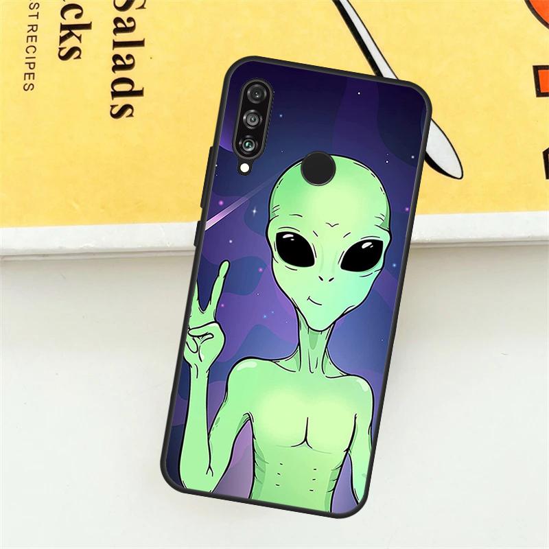 Aesthetics Cartoon Alien Space For Huawei Nova 9 10 SE 7i 8i 11i 12i 12s Y73 Y72 Y61 Y91 Y90 Y70 P30 P40 Lite Y60 Pro Case