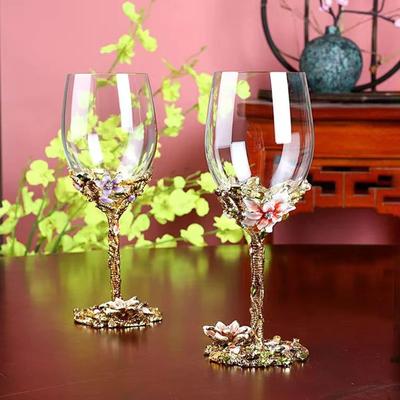 Εξαιρετικό ποτήρι κρασιού από σμάλτο Lily, ποτήρια κρασιού, ποτήρια κρασιού Vintage ποτήρι ποτού, πολυτελές σετ κρυστάλλινων ποτηριών κρασιού για σαμπάνια