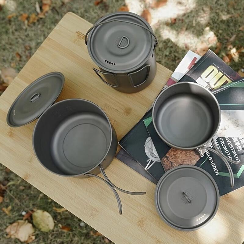 Титановый походный котелок Mobi Garden