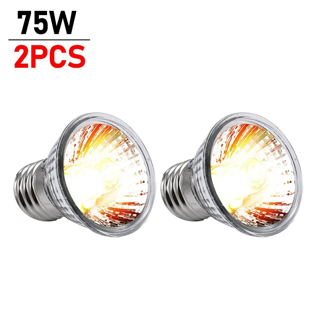 1-10 STÜCKE 25/50/75W UVA+UVB Reptilienlampe Glühbirne Schildkröte Sonnenbad UV-Glühbirnen Heizlicht Vollspektrum Sonnenlampe für Amphibien
