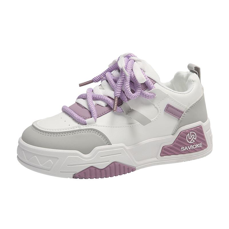 2025 spring little white shoes new Korean version ins female students height increase sports board shoes trendy casual shoes street shot P613