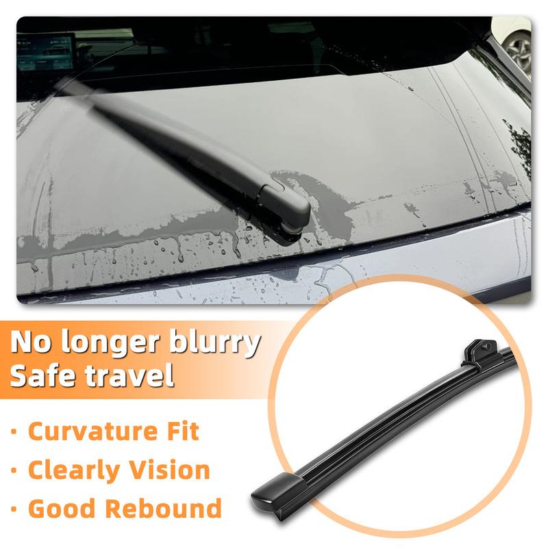 Yitong Suitable for Volvo V60 2018-2025 Rear Wiper Blade Natural Rubber Smooth Quiet Streak Free Rear Wiper Replacement Auto Par