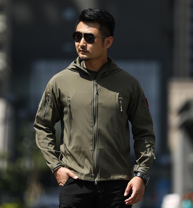 

Men s Tactical Waterproof Camouflage Softshell Jacket - Warm Fleece Windbreaker for Outdoor Workwear 4XL