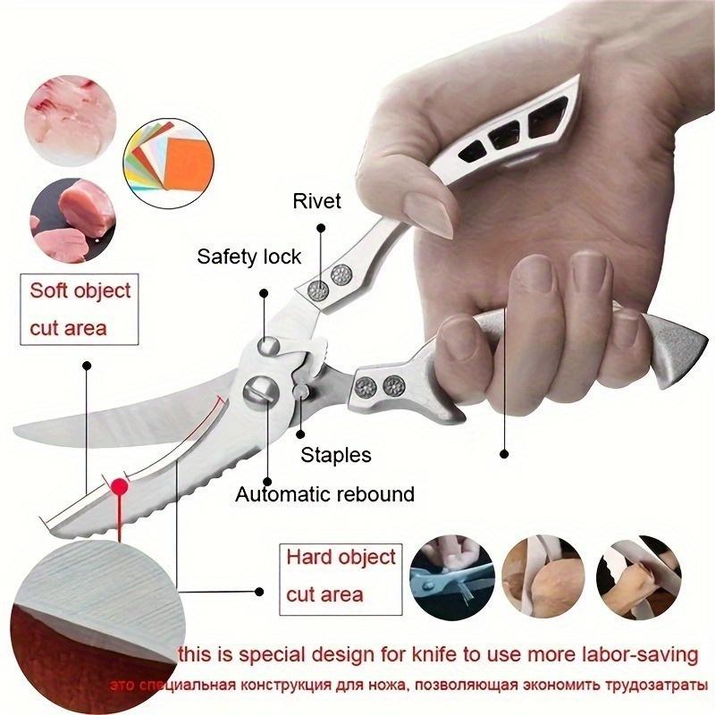 7Pcs Professional Kitchen Chef Knife Set Handmade Forged Cutting Knife Boning Duck Fish Scissors Stainless Steel Chef Knife